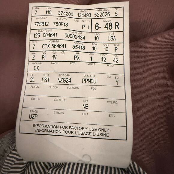 Ermenegildo Zegna Pants Mens 48R 32x32 Premium Trousers Stretch 100% Cotton - Picture 10 of 13